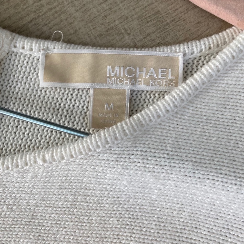 Michael Kors White Tunic Cotton Sweater - Picture 8 of 11